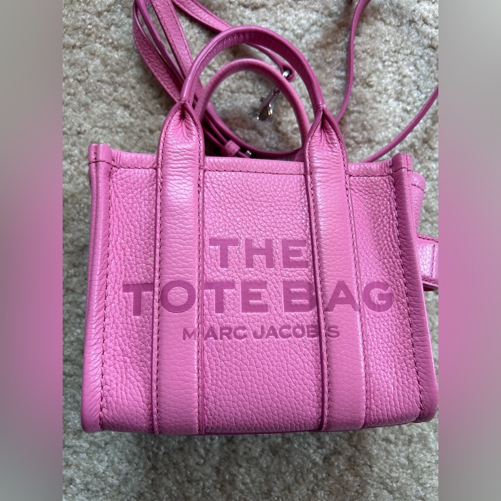 Marc Jacobs Vibrant Pink mini Tote Bag